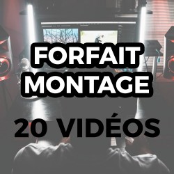 Forfait Montage - 20 Vidéos...